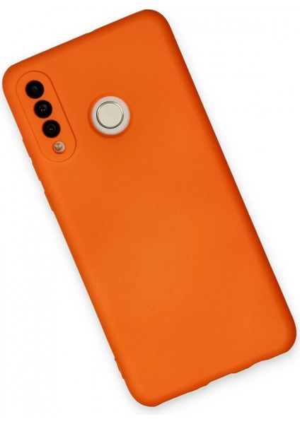 Huawei P30 Lite Kılıf Nano Içi Kadife Silikon - Turuncu modelleri