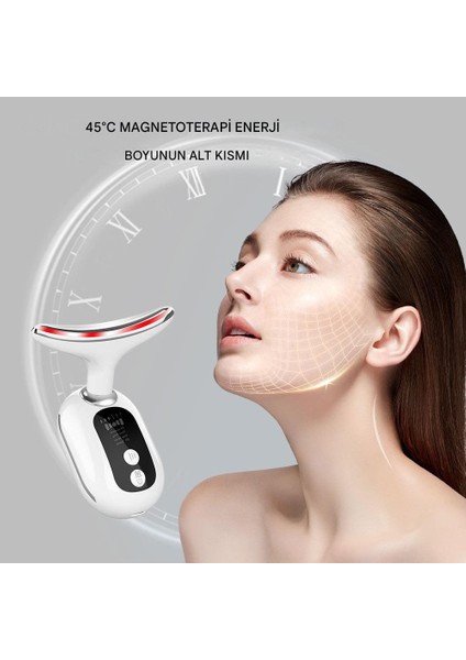 3 Program Boyun ve Yüz Gıdık Sarkma Kırışıklık Ems Güzellik ve Yüz Masaj Cihazı fırsatları