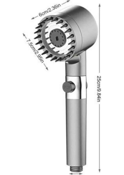 Msa-Shop Masaj Etkili Duş Başlığı Yeni Nesil Çok Fonksiyonlu Ayarlanabilir Filtreli indirimleri