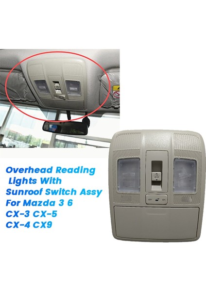 KD47-69-970 KA5E-69-970 Tepe Okuma Işıkları ile Mazda Için Sunroof Switch Assy 3 6 Cx-3 Cx-5 Cx-4 Cx9 KD4769970B75 (Yurt Dışından) fırsatları
