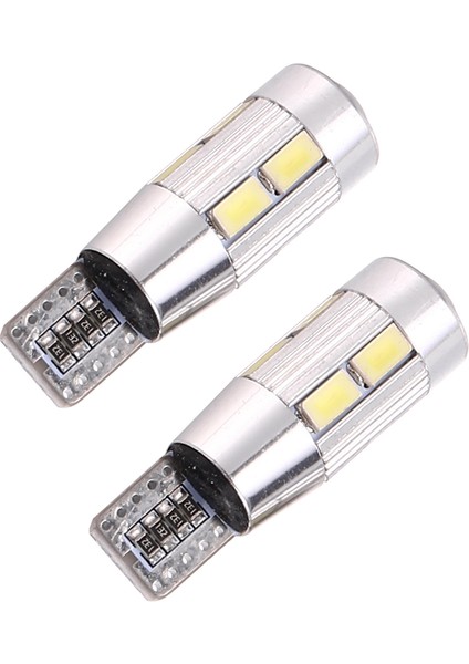 2pcs W5W T10 12V 6000K 5630 10 Smd Araba LED Ampul Kanbus Plakası Yan Dönüş Singal Işık Süper Parlak Beyaz (Yurt Dışından) fırsatları