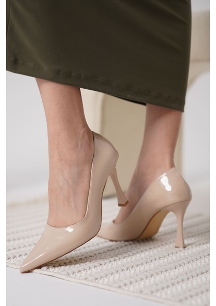 Modaserdem Blade Nude Rugan Kadın Stiletto modelleri