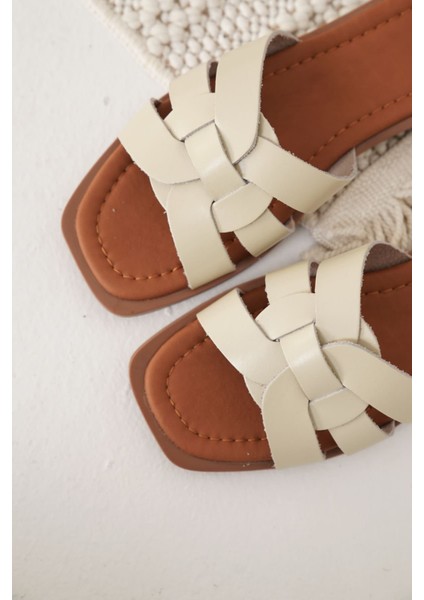 Modaserdem Marlen Bej Hakiki Deri Terlik fırsatları