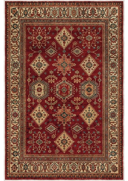 Gelenekten Ilham, Modernlikten Stil Kırmızı Desenli Kaymaz Taban Salon Halısı fırsatları