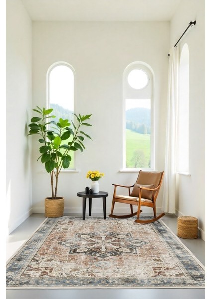 Doğal Işıkla Parlayan Desenler Klasik Dokunuşlu Modern Kaymaz Taban Halı modelleri