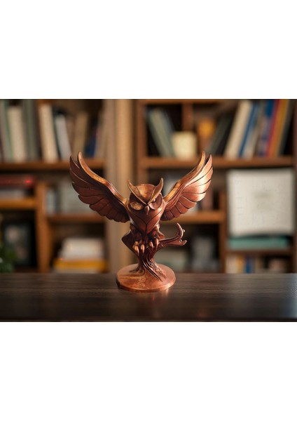 Bronz Baykuş Figürü – Sessiz Gücün ve Bilgeliğin Sembolü | Premium