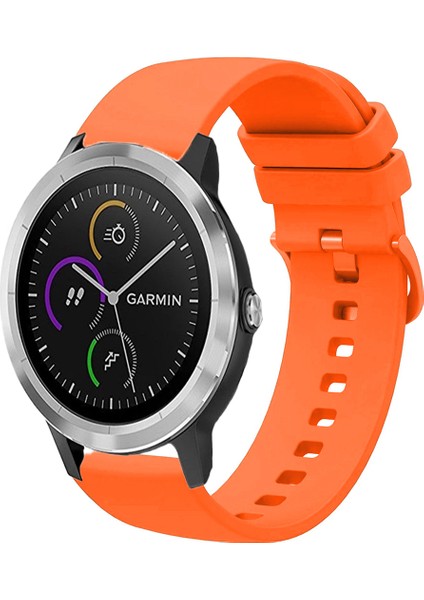 Garmin Vivoactive 3 ile Uyumlu Kordon Jel Silikon Tokalı Kayış