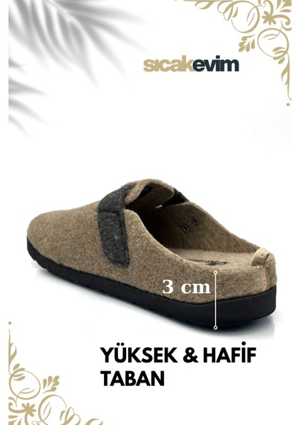 Kadın Kışlık Ev Terliği – Sıcak Tutan, Hafif ve Dayanıklı Şık Peluş Terlik Vizon Siyah