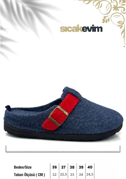 Kadın Kışlık Ev Terliği – Sıcak Tutan, Hafif ve Dayanıklı Şık Peluş Terlik Lacivert Kırmızı modelleri