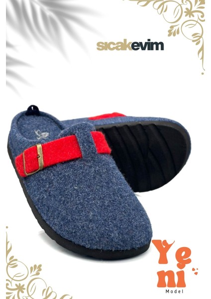 Kadın Kışlık Ev Terliği – Sıcak Tutan, Hafif ve Dayanıklı Şık Peluş Terlik Lacivert Kırmızı indirimleri