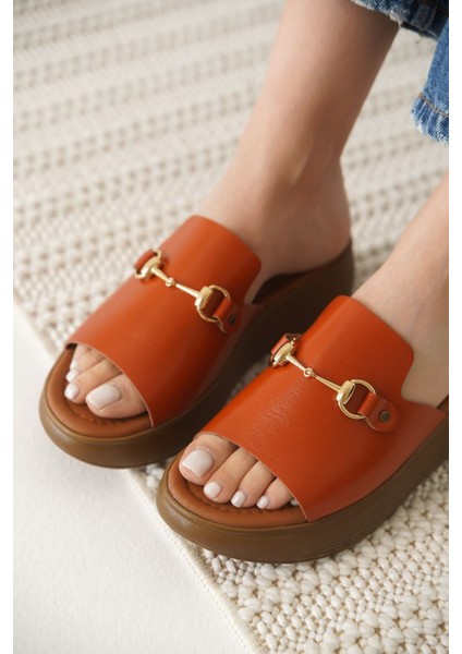 Modaserdem Nelly Kiremit Hakiki Deri Terlik fırsatları