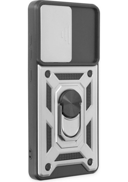 Samsung Galaxy S20 Fe Kılıf Pars Lens Yüzüklü Silikon - Gümüş fiyatları