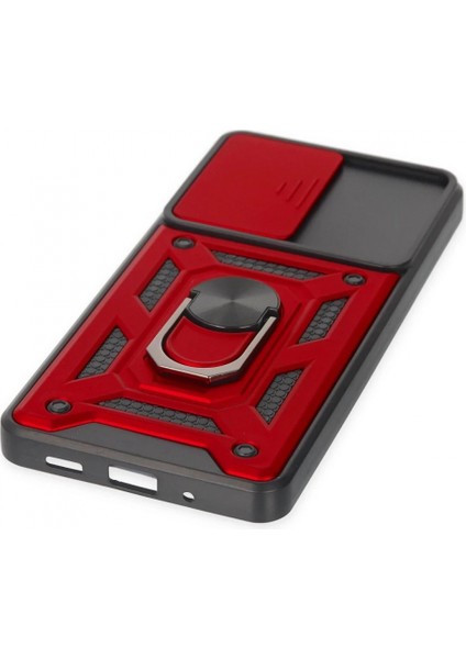 Samsung Galaxy S20 Fe Kılıf Pars Lens Yüzüklü Silikon - Kırmızı indirimleri