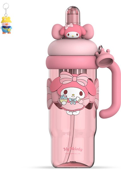 Sanrio Bobo Buz Ba Uzay Kupası Öğrenci Taşınabilir Büyük Kapasiteli Su Isıtıcısı Sevimli Kız Özel Pipetli Bardak (Yurt Dışından)