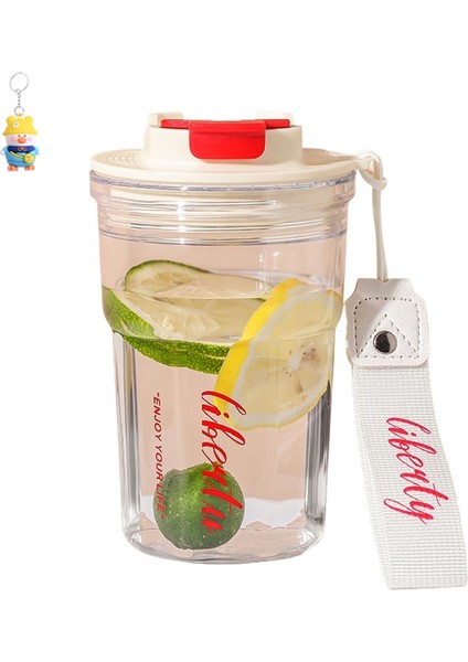 Moda Kahve Fincanı Basit Doğrudan Içme Taşınabilir Plastik Fincan Taşınabilir Ofis Ev Su Fincanı (Yurt Dışından)