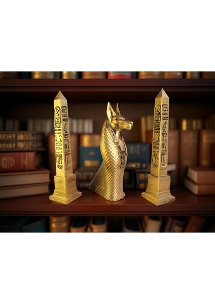 Antik Mısır Anubis & Obelisk Seti – Gizemin ve Koruyuculuğun Sembolü fırsatları