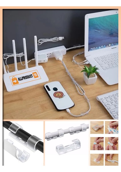 Kendinden Yapışkanlı Kablo Sabitleyici Klips Seti 160’lı – Şeffaf Kablo Düzenleyici, Toplayıcı, Her Yüzeye Uygun, Kolay Montaj modelleri