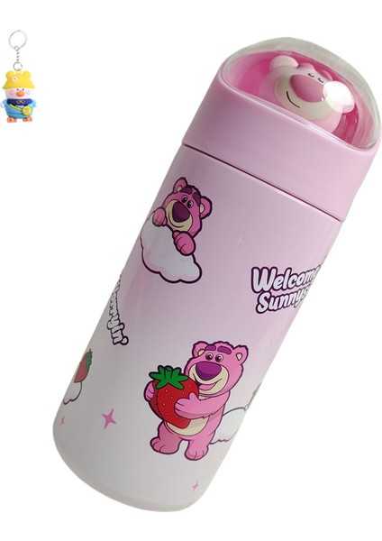 Karikatür Çocuk Termos Bardağı Kadın Su Bardağı Yüksek Görünümlü Kahve Bardağı 316 Paslanmaz Çelik Taşınabilir Çocuk Su Bardağı (Yurt Dışından)