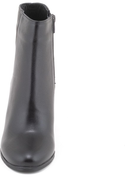 2551801K Kadın Hakiki Deri Yuvarlak Burun Kalın Topuklu Bot modelleri