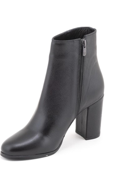 2551801K Kadın Hakiki Deri Yuvarlak Burun Kalın Topuklu Bot fırsatları
