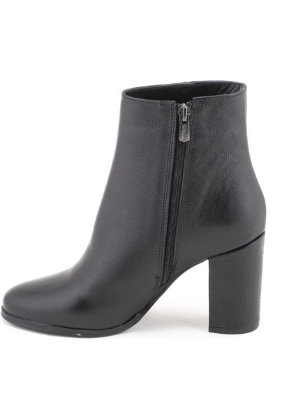 2551801K Kadın Hakiki Deri Yuvarlak Burun Kalın Topuklu Bot indirimleri