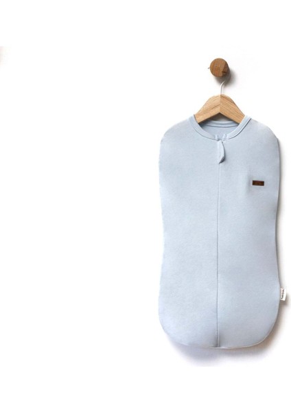 Gizli Fermuarlı Kolsuz Armut Kundak - Mavi - 50 cm -0 Ay - FLE151008-MAVI-50 cm -0 Ay Mavi