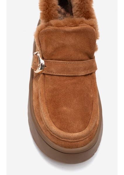 Kadın Bilek Boy Içi Tüylü Bot Gerçek Deri Rc 604 Taba fiyatları