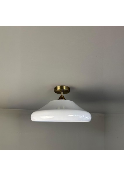 Solitra Beyaz Piramit Plafonyer Başlık Tekli Avize Sarkıt Ofis Showroom Salon Mutfak Avizeleri modelleri