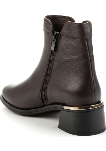 Kahve Hakiki Deri Kadın Bot & Bootie K02645012303 modelleri