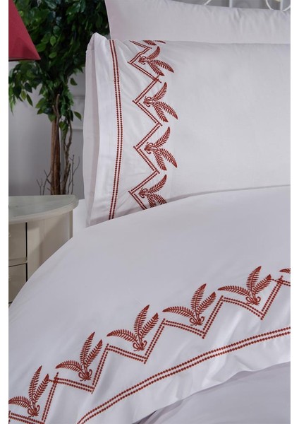 Yuliana Nakışlı 6 Parça Nevresim Takımı Krem modelleri