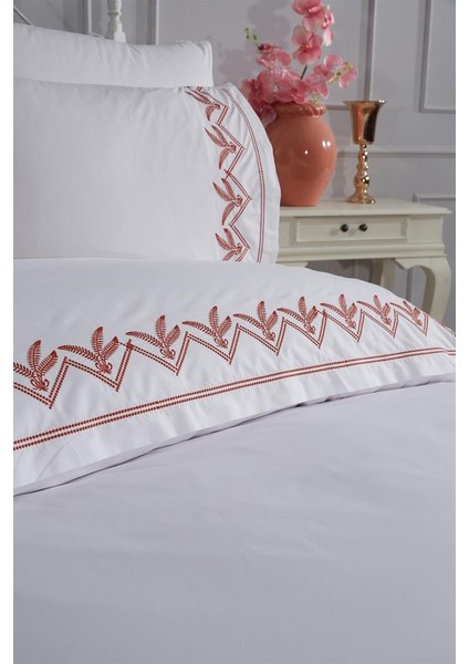 Yuliana Nakışlı 6 Parça Nevresim Takımı Krem fırsatları