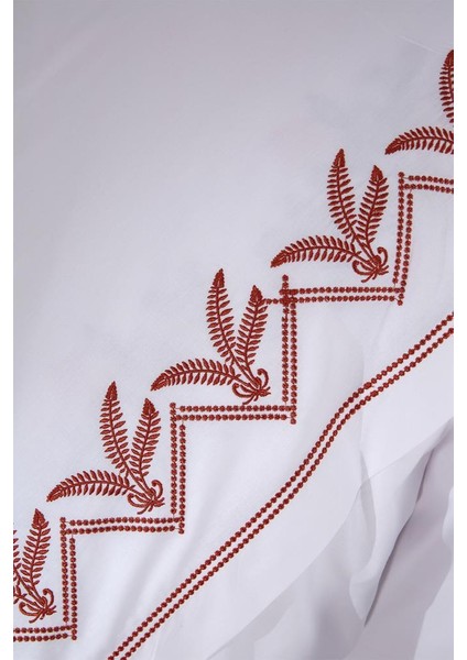 Yuliana Nakışlı 6 Parça Nevresim Takımı Krem indirimleri