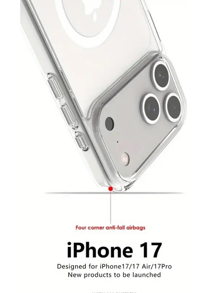 Iphone 17 Pro Max Mağsafe Kılıf Sert Mika Saramaz Tam Koruma
