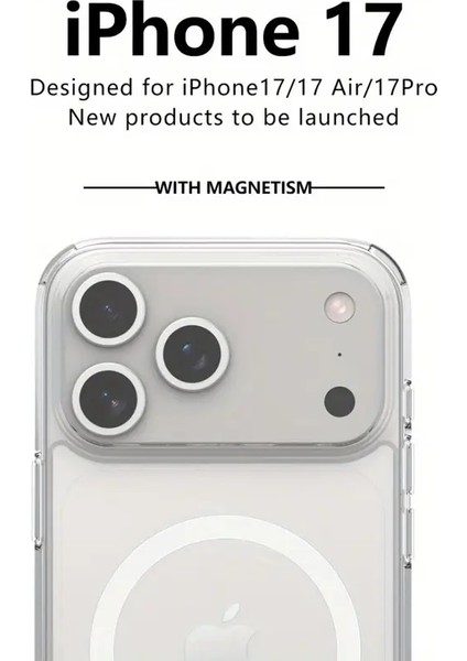 Iphone 17 Pro Max Mağsafe Kılıf Sert Mika Saramaz Tam Koruma