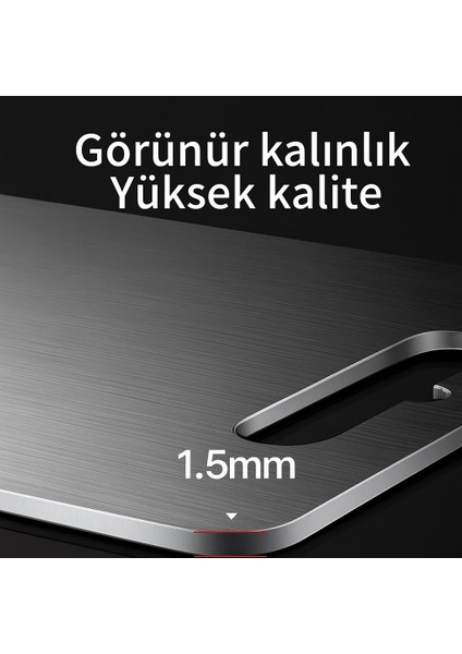 Paslanmaz Çelik 304 Kalite Antibakteriyel Kesme Tahtası Kaymaz Tabanlı 37X29 cm fiyatları
