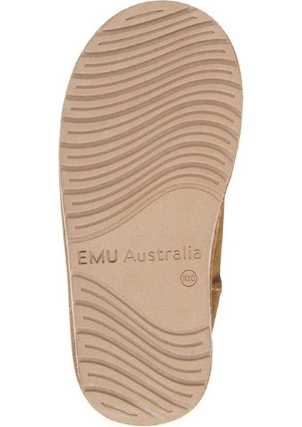 Leather Deer Walker Girl's Boot Kız Çocuk Koyun Derisi Koyun Kürkü Bot Kahverengi modelleri