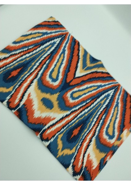 Renkli Chevron Pamuk‑viskon Kumaş – Yumuşak, Hafif Malzeme | 150 cm Genişlik – ELNV36 indirimleri