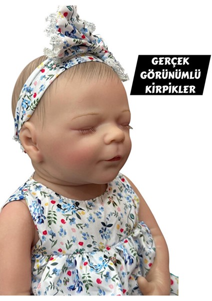 43 cm Gerçekçi Silikon Oyuncak Bebek – Yumuşak Doku, Aksesuarlı, Kız Çocuk Oyuncağı indirimleri