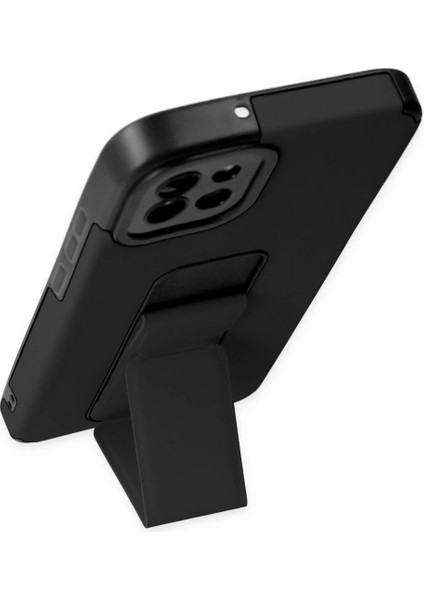 Samsung Galaxy A03 Kılıf Mega Standlı Silikon - Siyah fırsatları