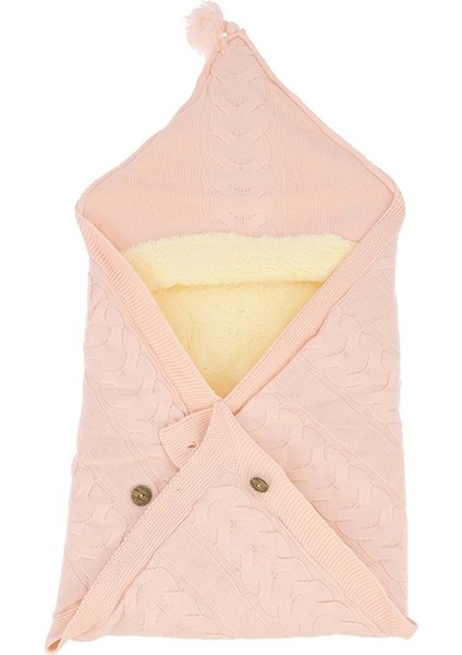 Kalın Örgü Triko Port Bebe Battaniye - Somon - 0 - 3 Ay - DAL753-SOMON-0 - 3 Ay Somon