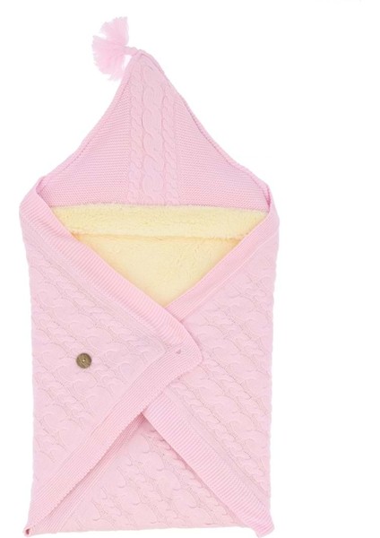 Saç Örgü Desenli Port Bebe Battaniye - Pembe - 0 - 3 Ay - DAL751-PEMBE-0 - 3 Ay Pembe