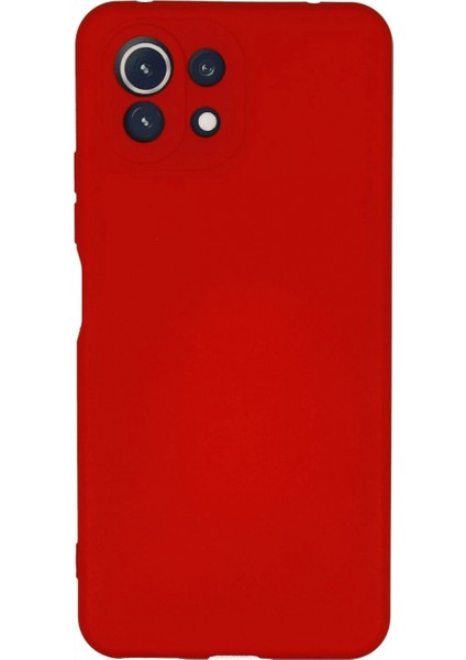 Xiaomi Mi 11 Lite Kılıf Nano Içi Kadife Silikon - Kırmızı