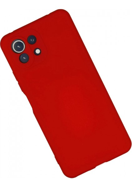Xiaomi Mi 11 Lite Kılıf Nano Içi Kadife Silikon - Kırmızı fiyatları