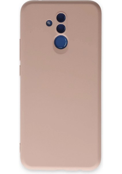 Huawei Mate 20 Lite Kılıf Nano Içi Kadife Silikon - Pudra