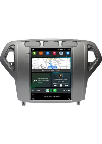Ford Mondeo 2007-10 Tesla Uyumlu Androıd Multimedya Gerçek 2/32 Kablosuz Carplay Geri Görüş Kameralı fiyatları