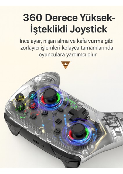 My Black Kablosuz Rgb Oyun Kolu – Multi Platform Destekli, Makro Programlama fırsatları