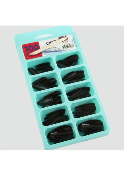 Msa-Shop 100 Adet Takma Tırnak-Siyah