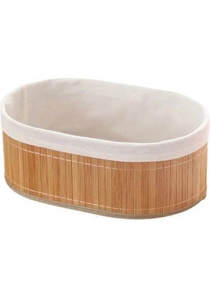 3’lü Oval Bambu Sepet Organizer Düzenleyici Saklama Kutusu modelleri