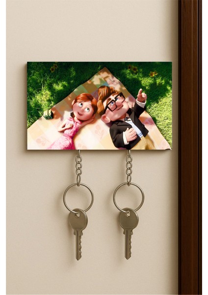 Yukarı Bak - Carl & Ellie Figürlü Puzzle Anahtarlık – Duvara Yapışan Çiftli Anahtarlık Tutucu fiyatları