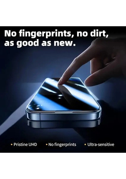 iPhone 17 Pro Max Hayalet Kendinden Aparatlı 9h Kırılmaz Cam Ekran Koruyucu – Ultra Şeffaf, Toz ve Kabarcık Önleyici fırsatları